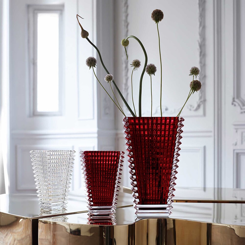 Baccarat Small Rectangular Eye Vases